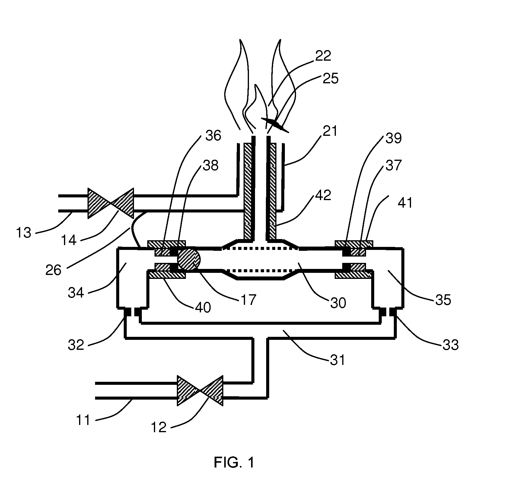 Propellant flow actuated piezoelectric igniter for combustion engines