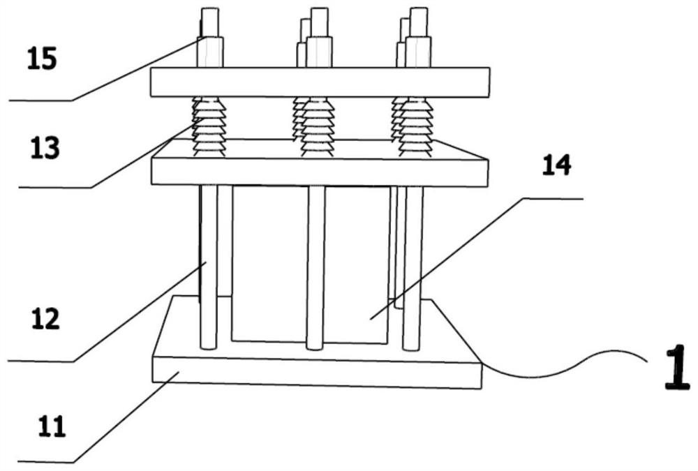 A test method for the medium transmission test device of concrete under the coupled action of temperature-osmotic pressure-load