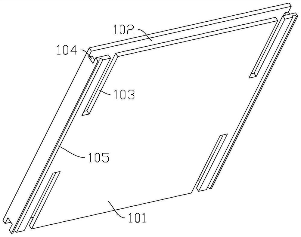 Laminated aluminum plate wall surface mounting structure