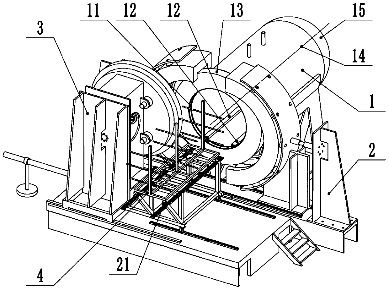 Full-automatic opening and closing horizontal supercritical fluid foaming equipment