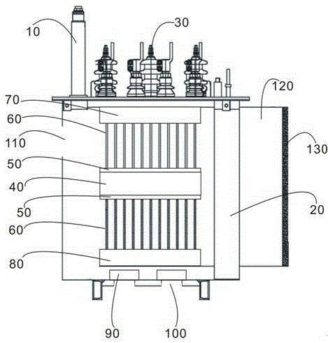 Oil-immersed power transformer