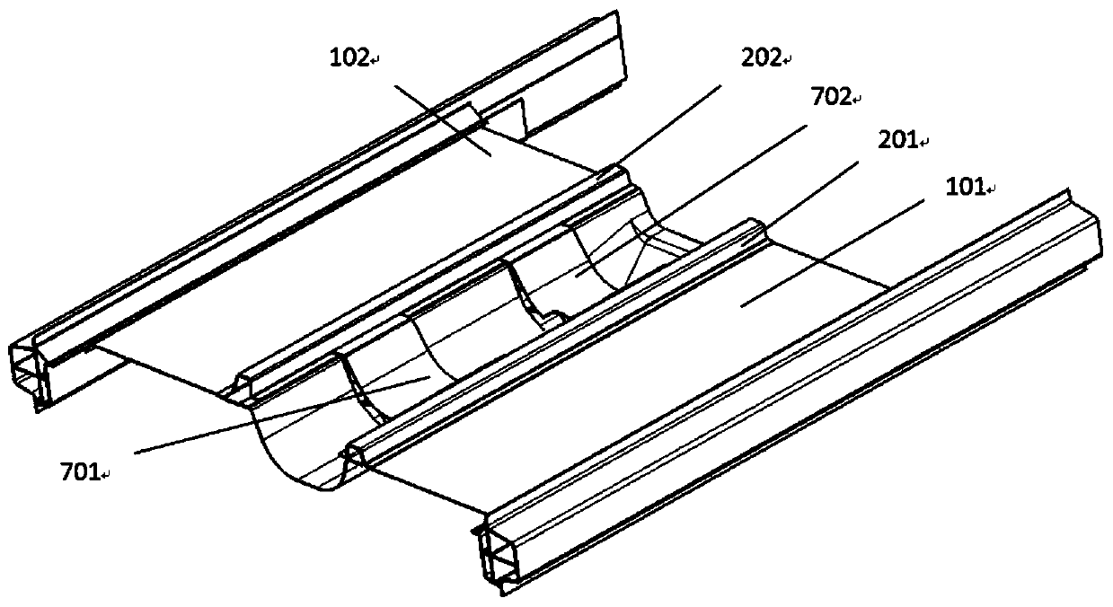 All aluminum alloy front floor assembly for automobile