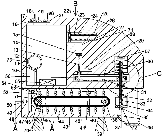 Flat pressing device for production of socks