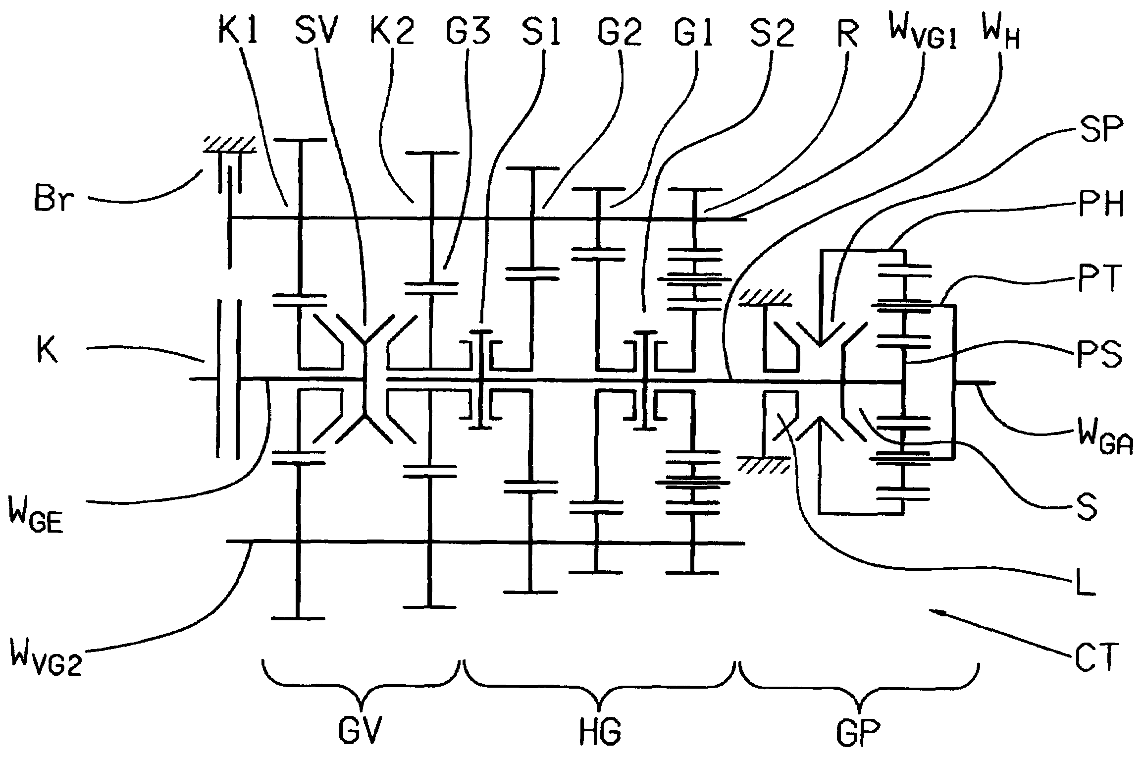 Method for controlling shifts in an automated step-down transmission