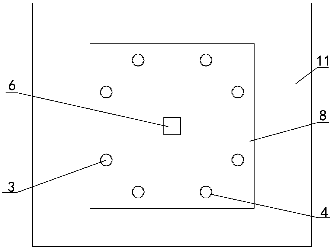 A non-damage adjustable rigidity prefabricated frame column foot connection structure and its construction method