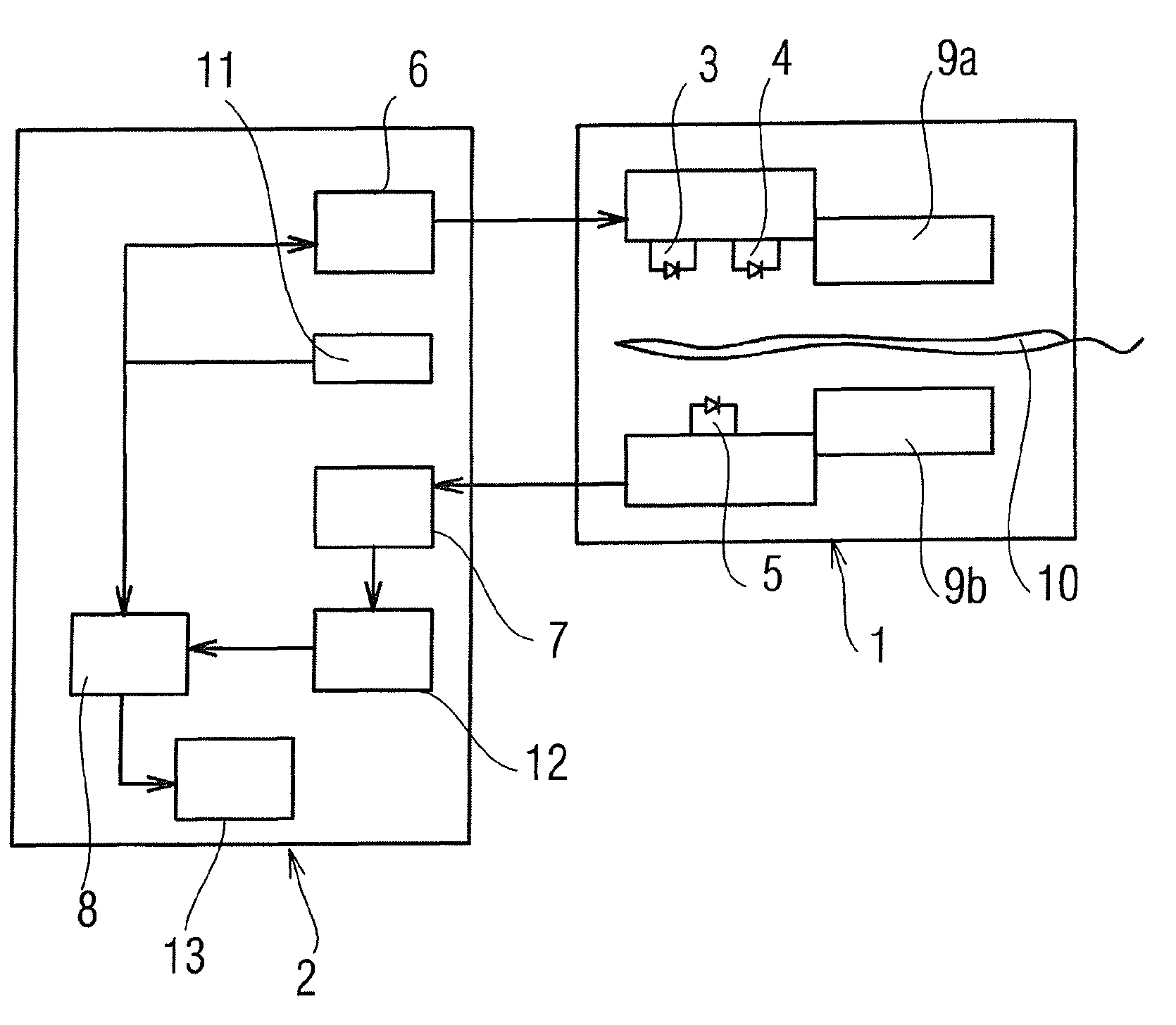 Device for optoelectronic measurement of the hydration of a plant in its natural environment