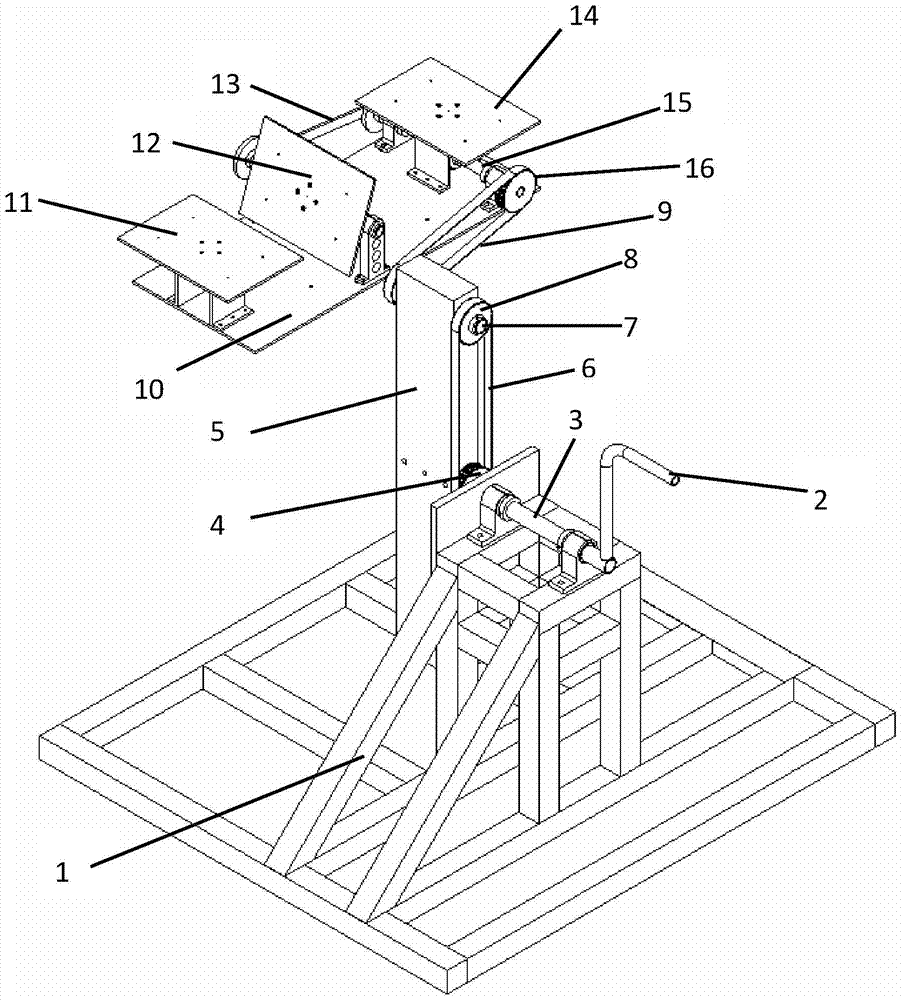 A wave simulation device for wave measuring buoy