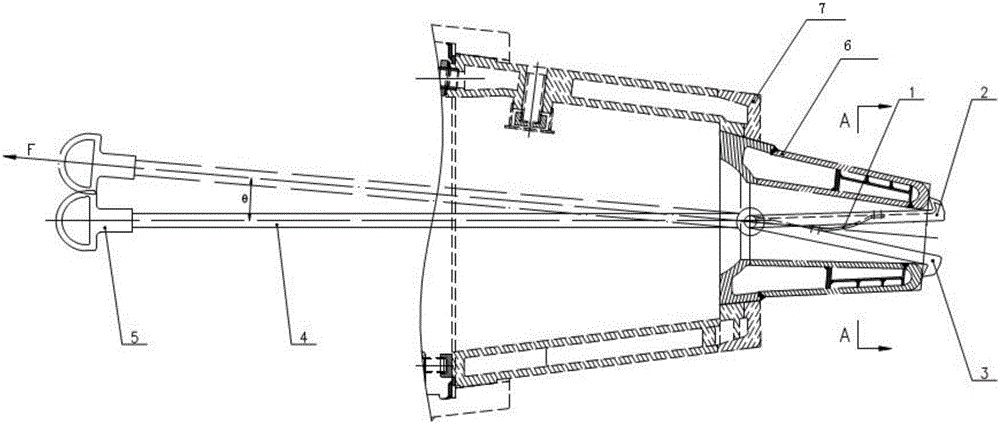 Disassembling mechanism for tuyere small sleeve and disassembling method of tuyere small sleeve