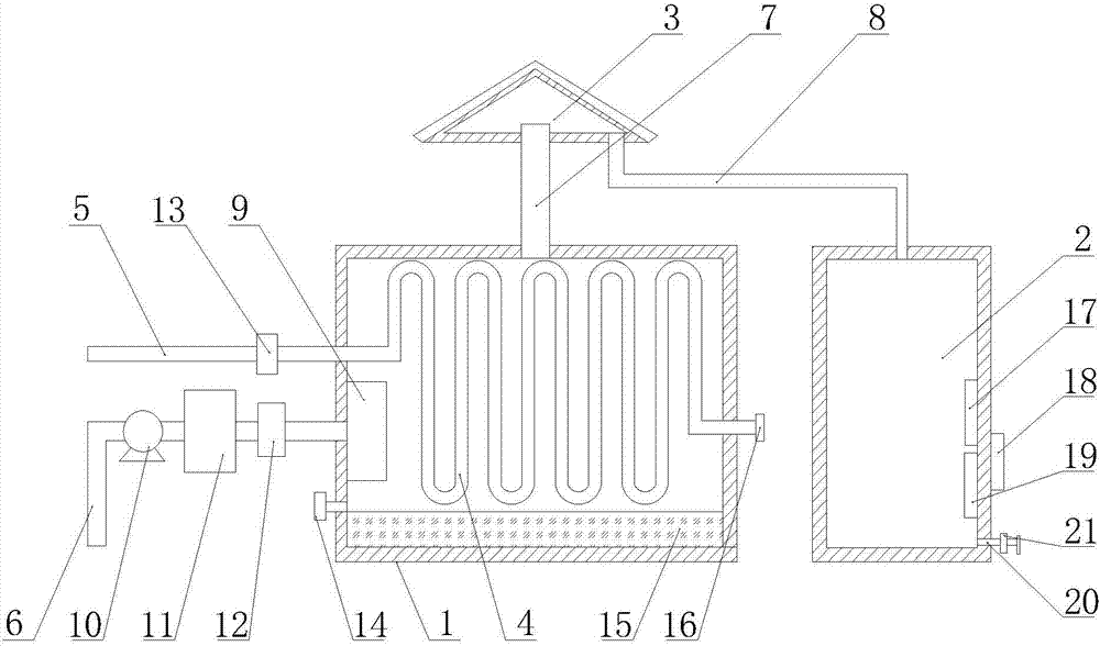 Energy-saving and high-efficiency seawater desalination device