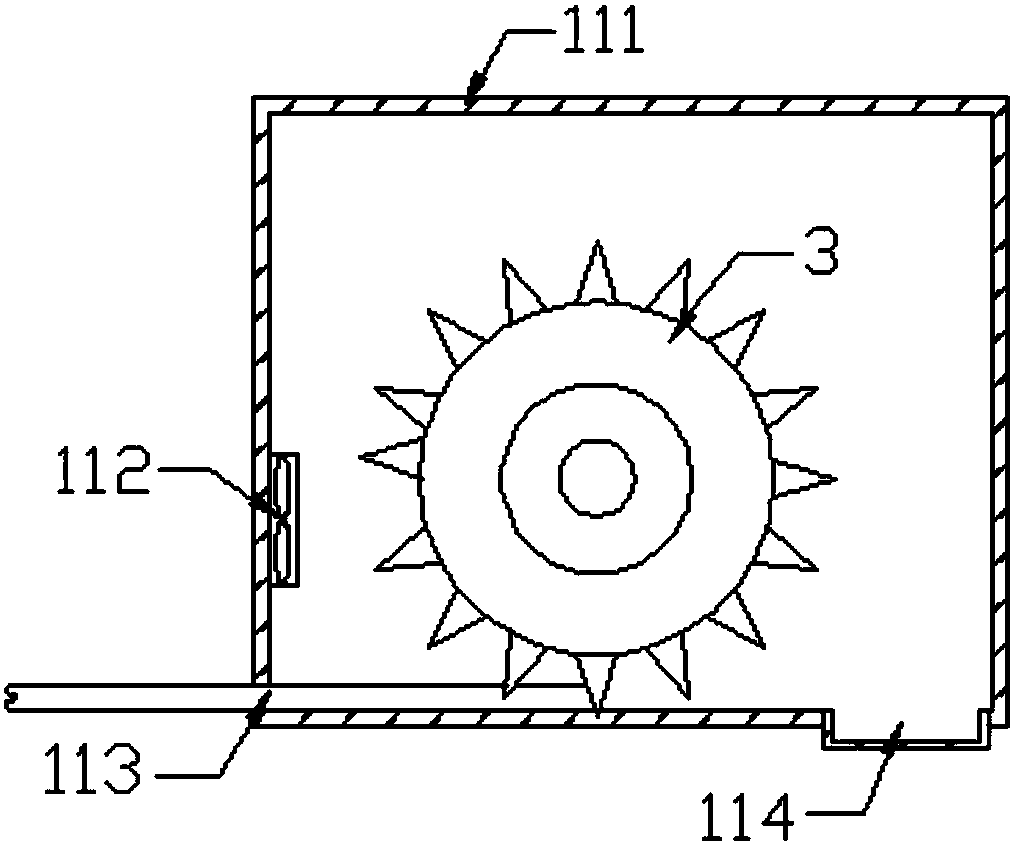 Cutting device for wood decoration material for indoor decoration