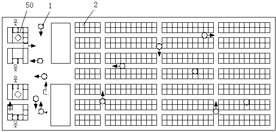 Goods sorting method based on intelligent AGV