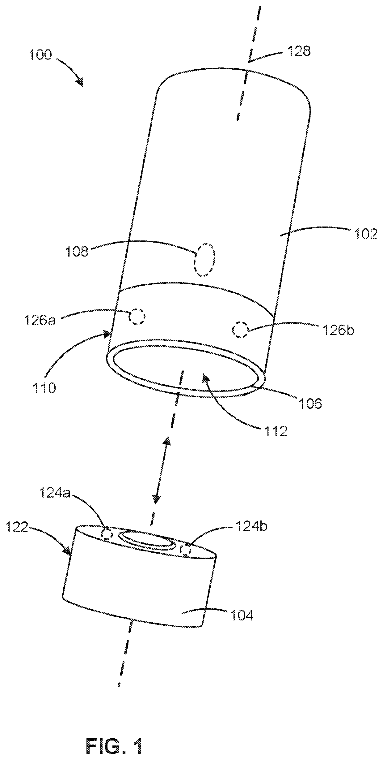 Electric lighting system with removably couplable power device