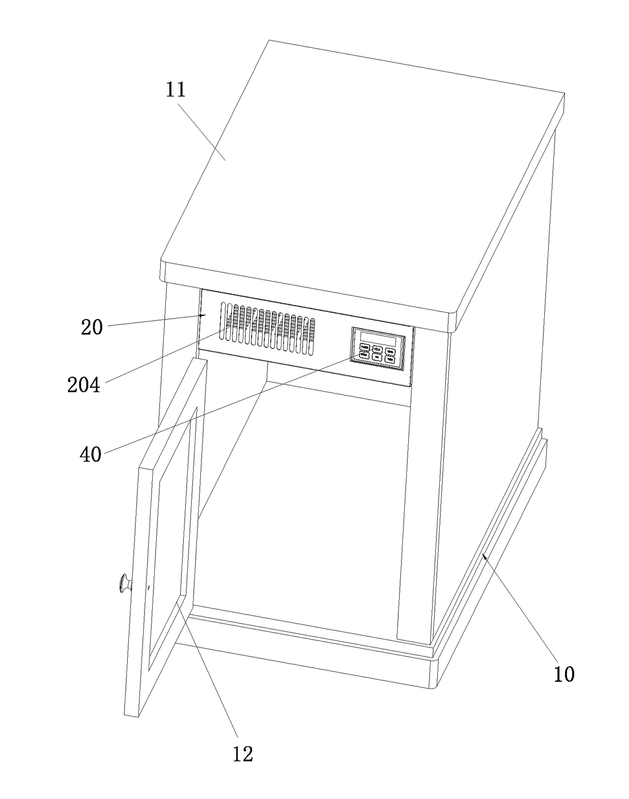 Cold wind table cabinet