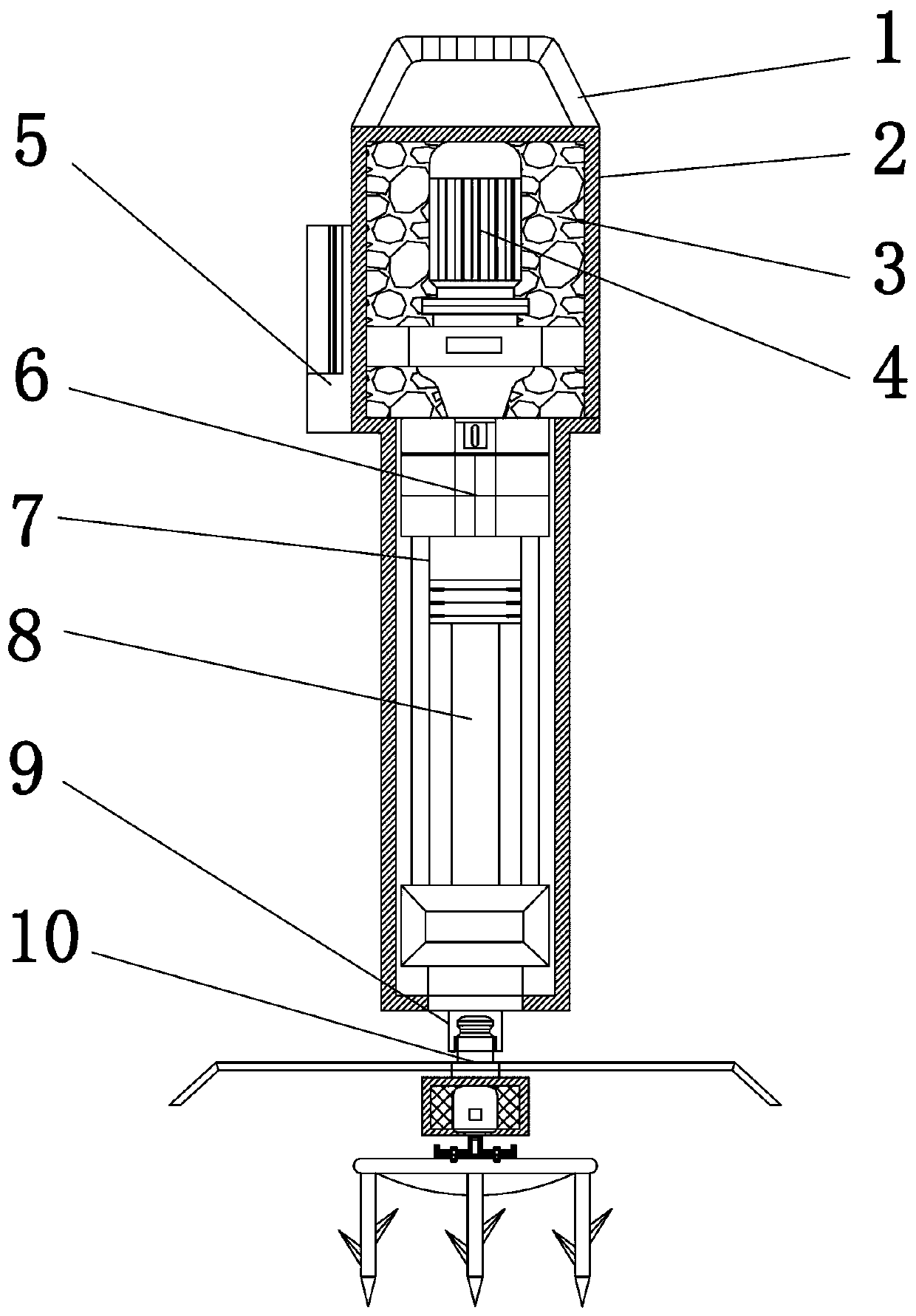 Portable agricultural soil loosening device