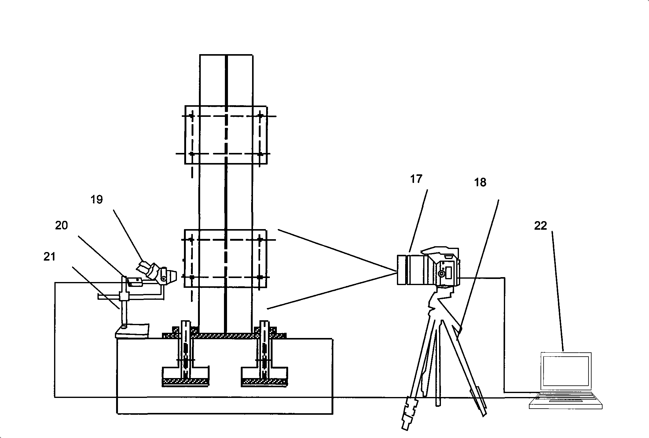 Offshore mining top board seepage flow sudden inflow test method and device