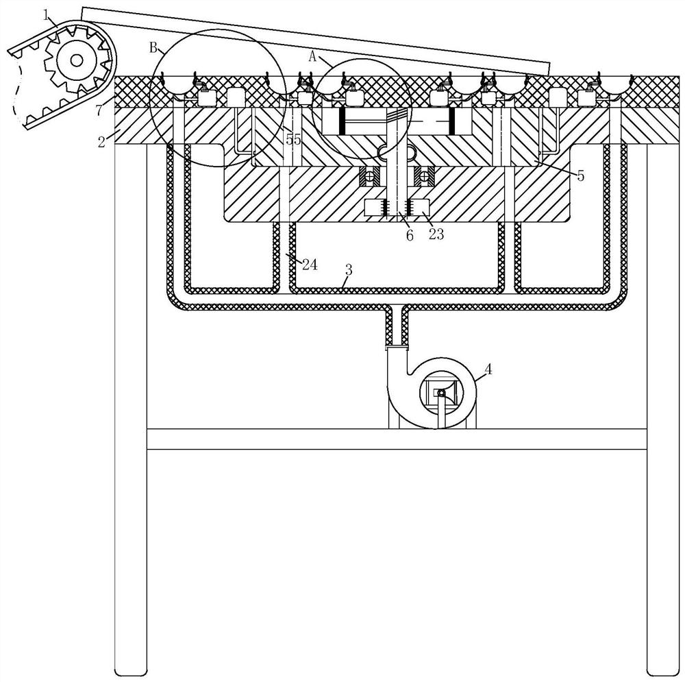 A suction cup workbench for the production of mobile phone screen panels