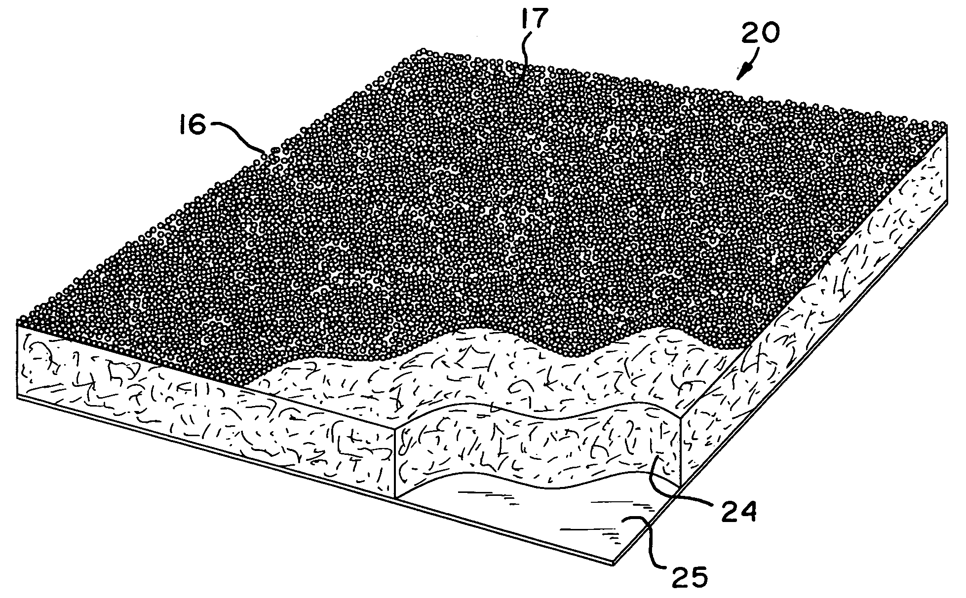 Abuse-resistant cast acoustical ceiling tile having an excellent sound absorption value