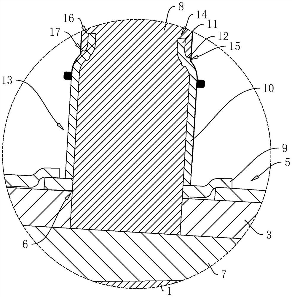 Waterproof structure of building roof and construction method thereof