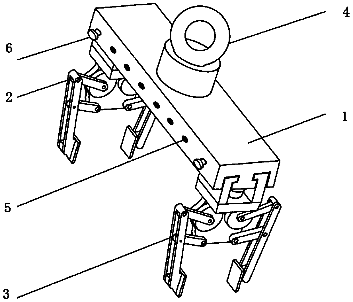 Clamping mechanism for hoisting duct piece