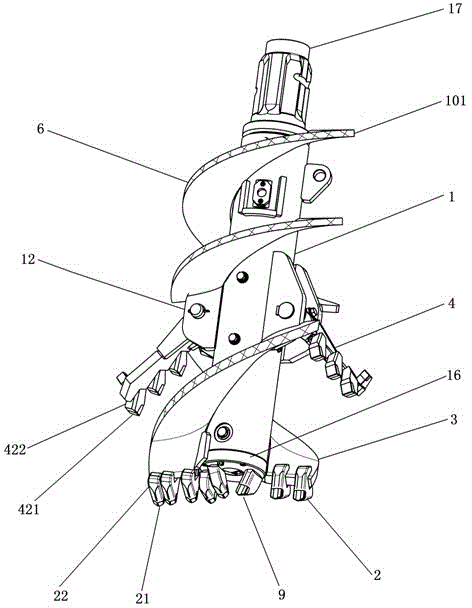 Hole expanding drill bit