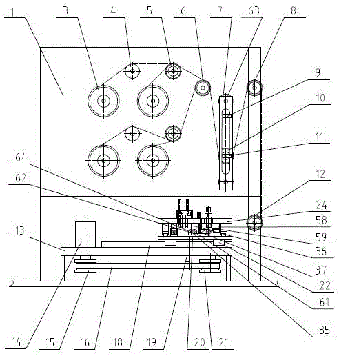 A tape sticking device