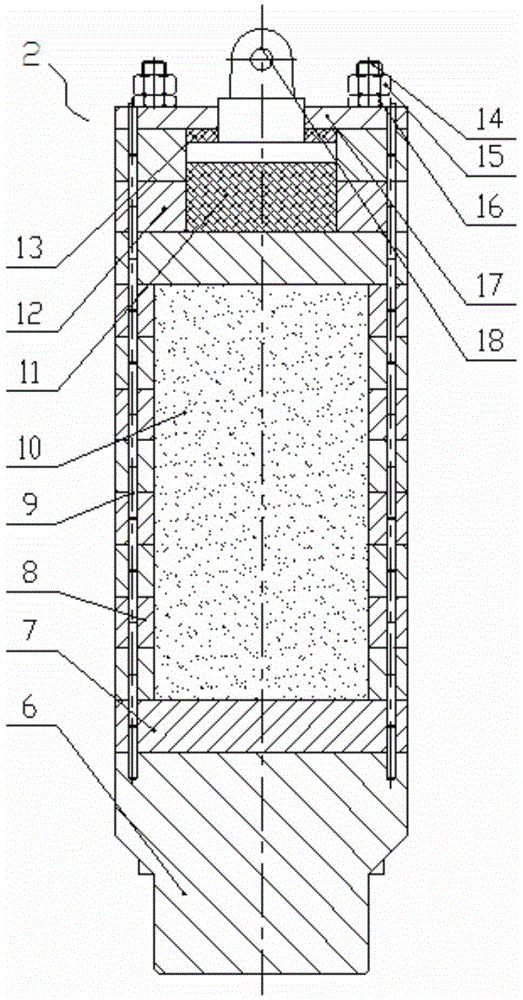 Combined hammer head for hydraulic pile hammer