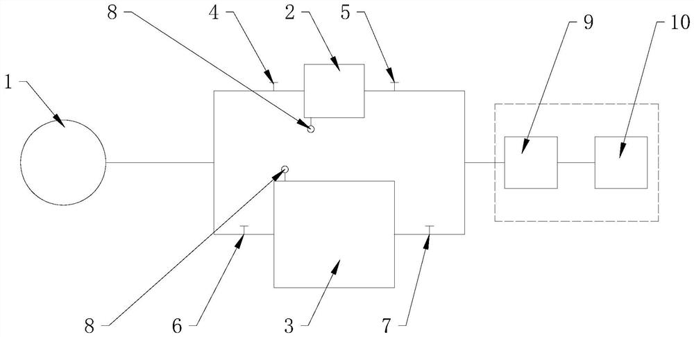 Start-stop AGM battery air tightness detection structure and detection method