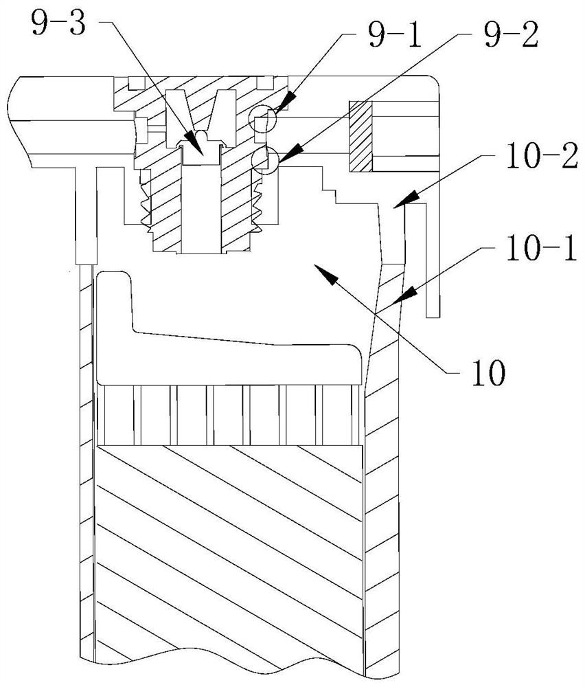 Start-stop AGM battery air tightness detection structure and detection method