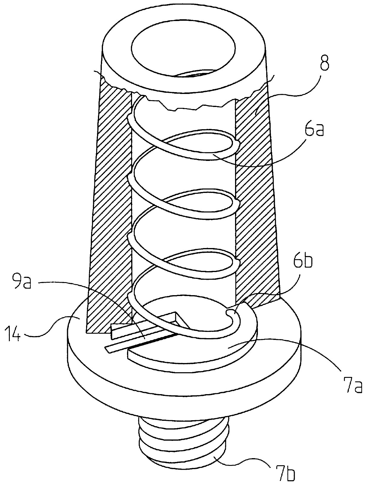 Compact antenna means for portable radio communication devices and switch-less antenna connecting means therefor