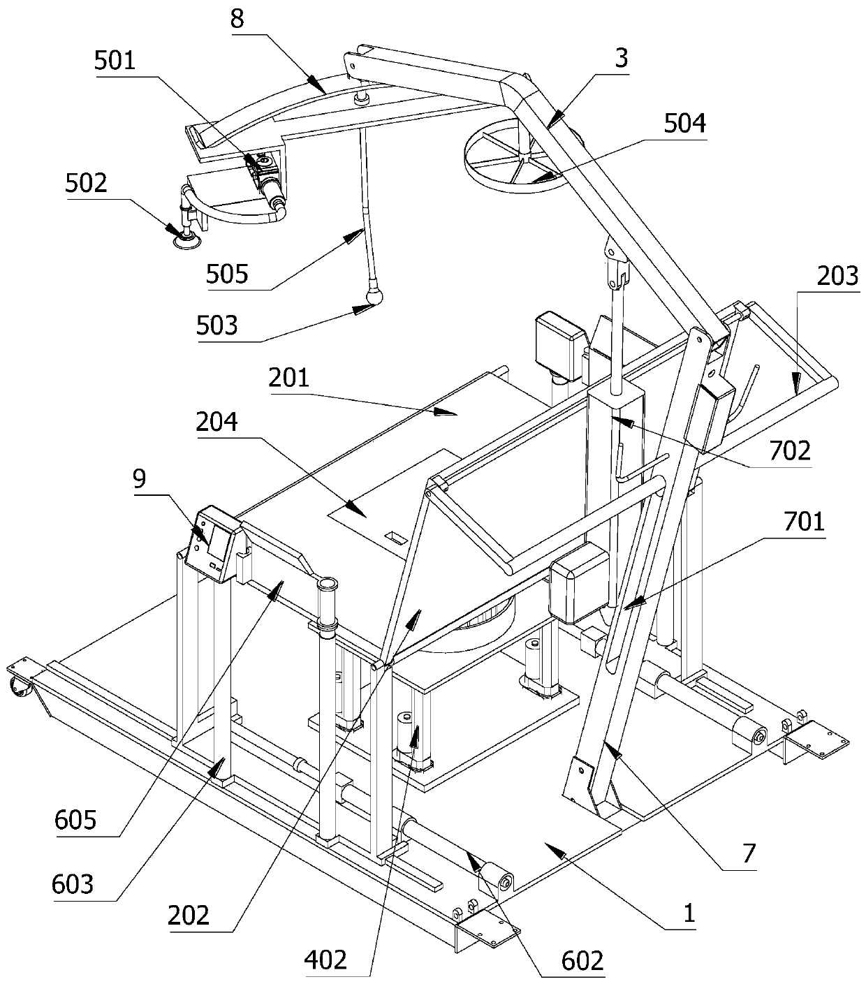 Multifunctional nursing midwifery device for obstetrics and gynecology