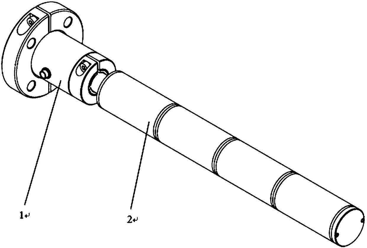 A flexible film tension detection roller