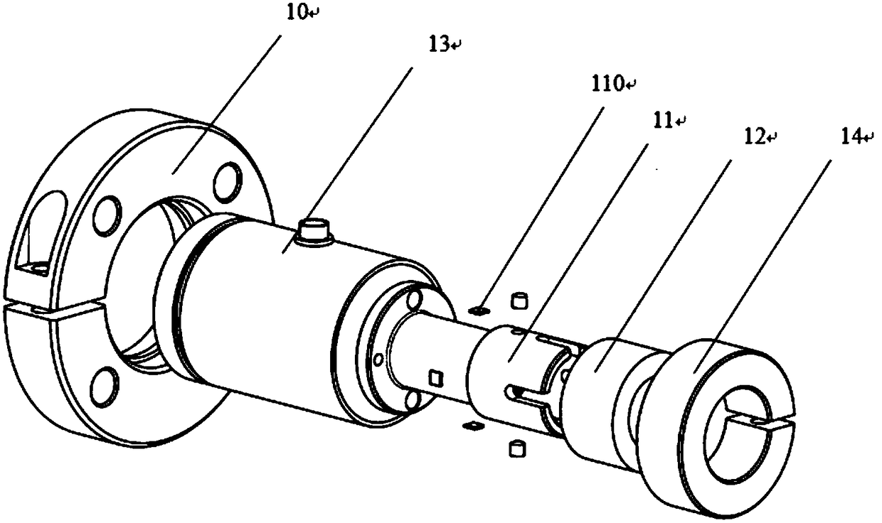 A flexible film tension detection roller