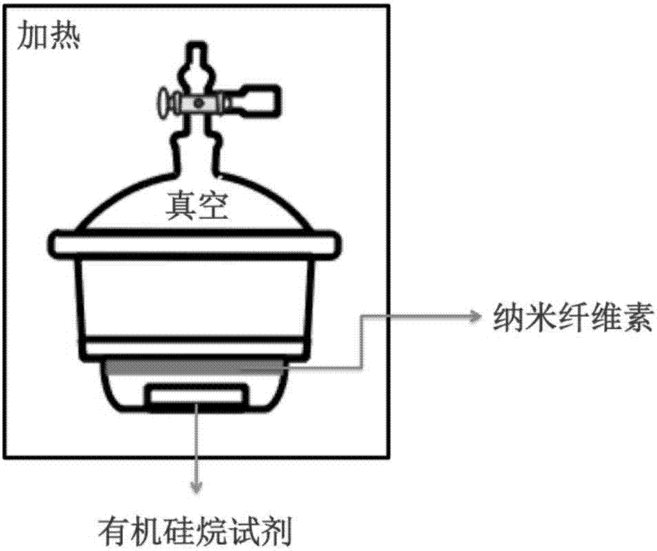 Hydrophobic modification method of nanocellulose