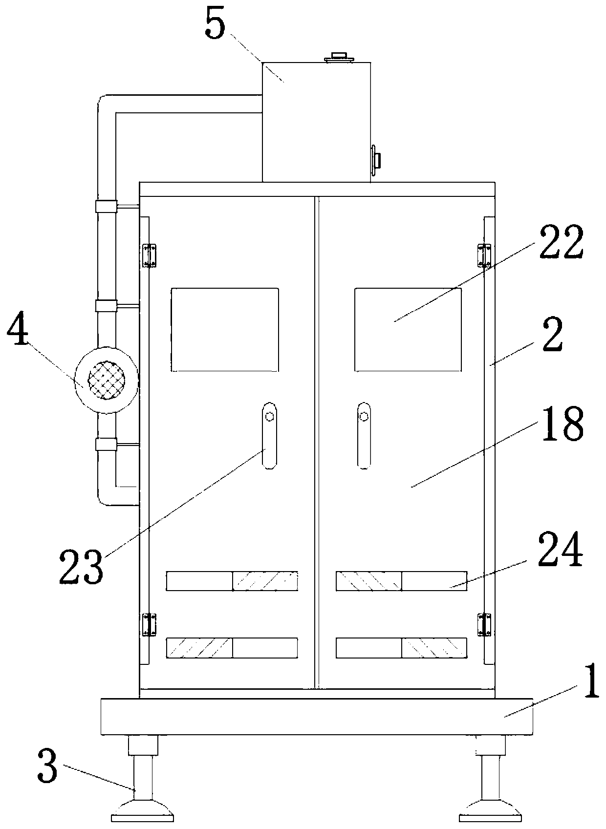 High-voltage cabinet with a long service life