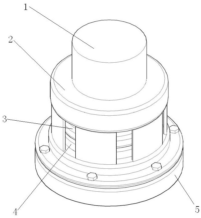 Combined riveting test clamp easy to rivet and disassemble