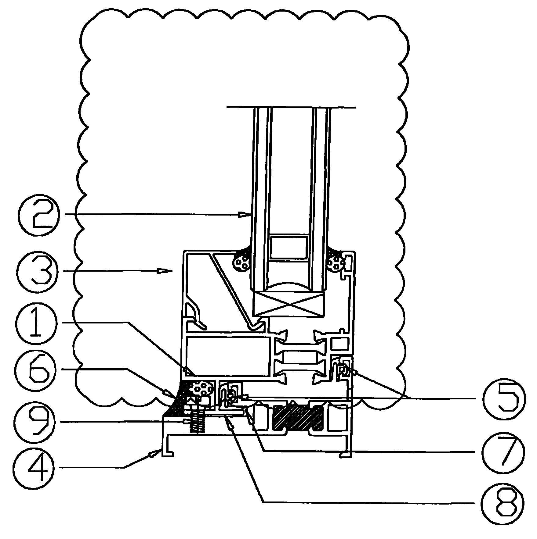 Unit type door window