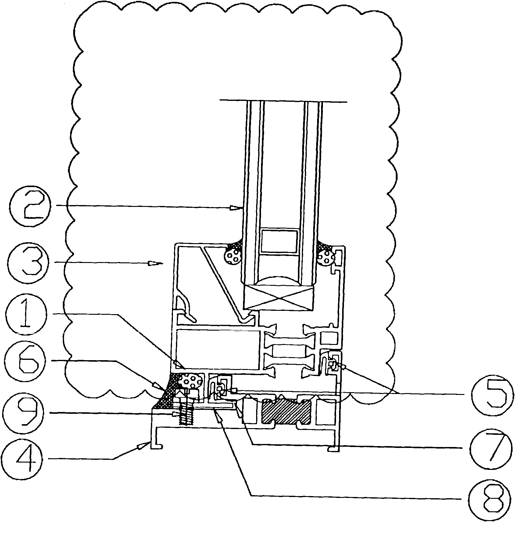 Unit type door window