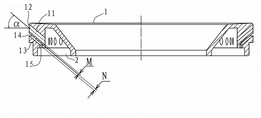 Outer burner cap of burner