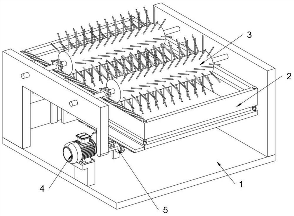 A multi-angle flexible cleaning equipment for ceramic granular materials