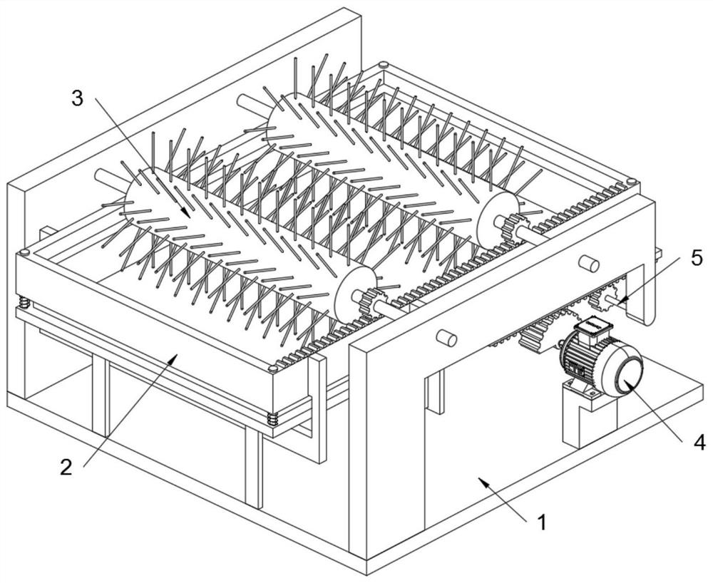 A multi-angle flexible cleaning equipment for ceramic granular materials