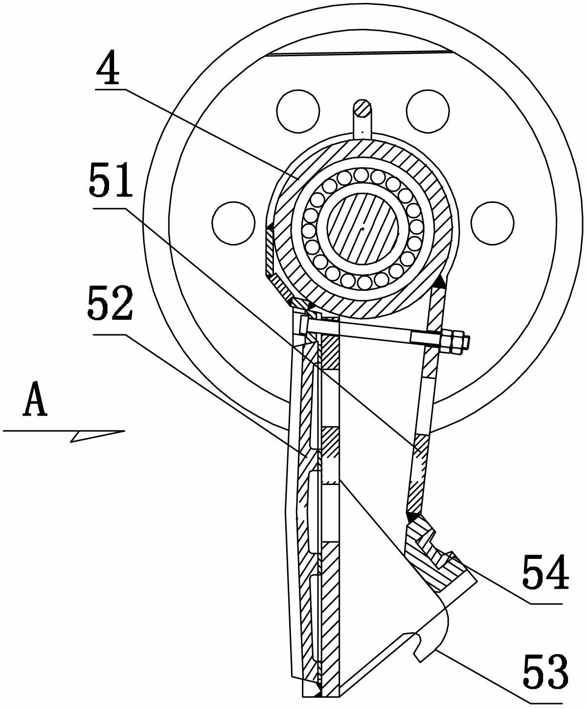 Jaw crusher with V-shaped crushing cavity