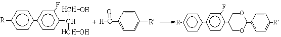 Liquid crystal monomer fluorine dioxane contained compound and synthesis method thereof