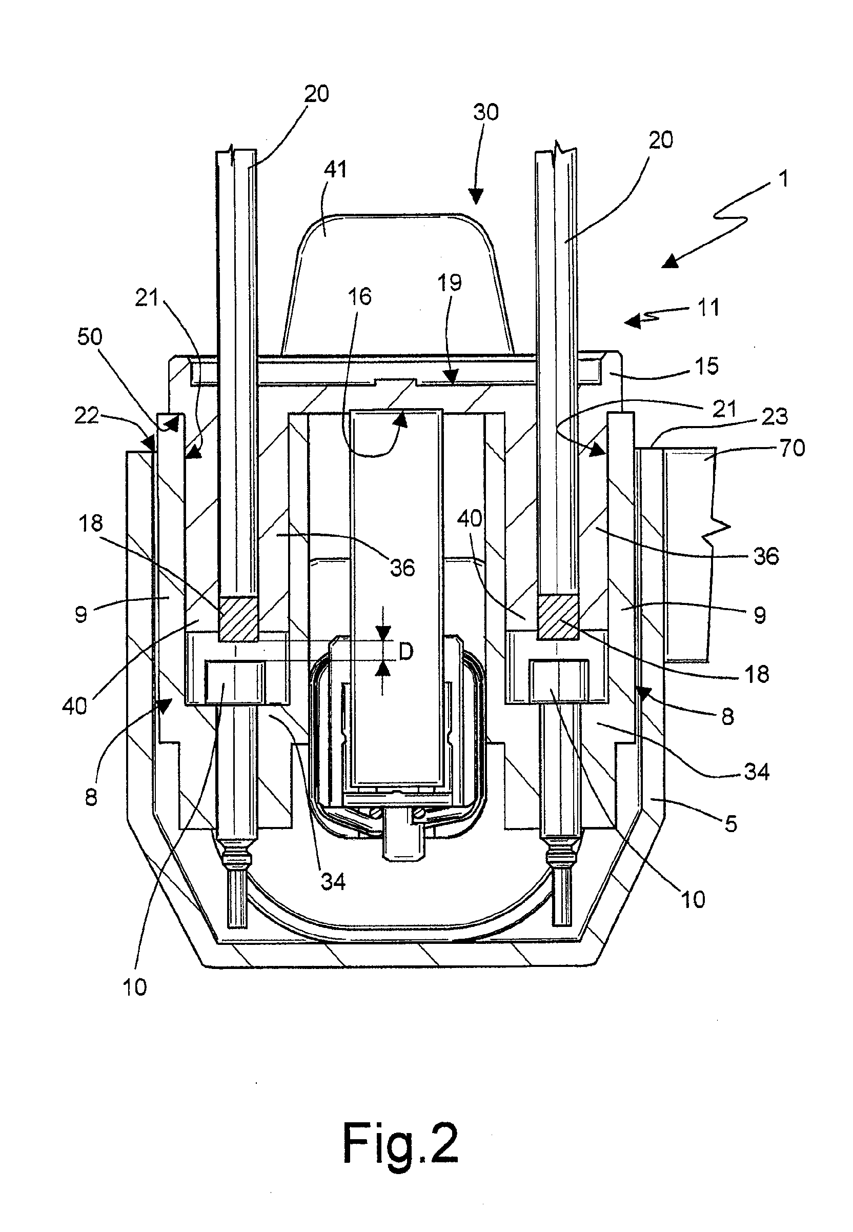 Gas lighting device for an electric household appliance, in particular a cooking range, having a quick connection system to the electrodes