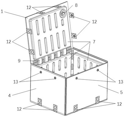 Recyclable air bag type aluminum honeycomb packaging box