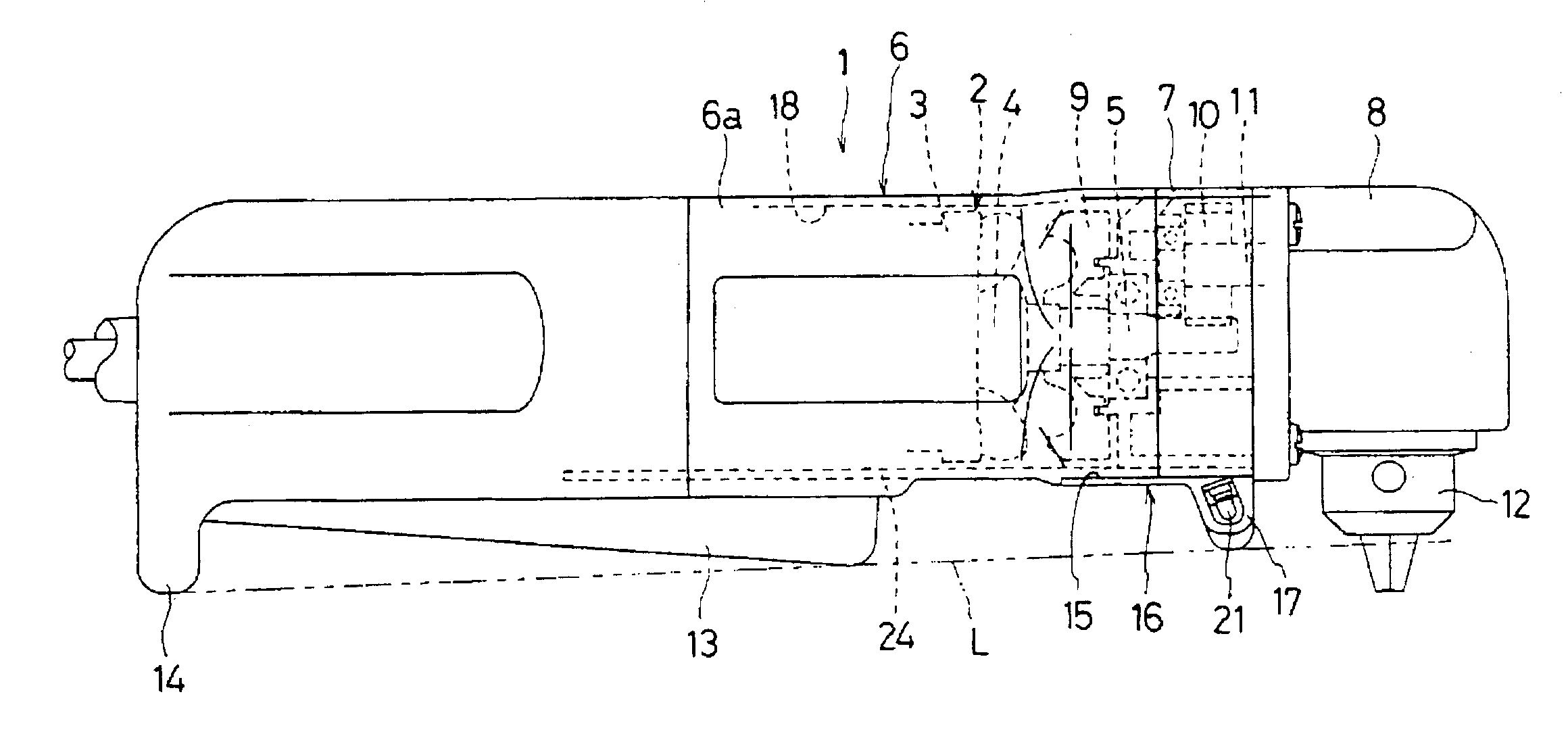 Right angle drill with an improved structure for accommodating a light assembly