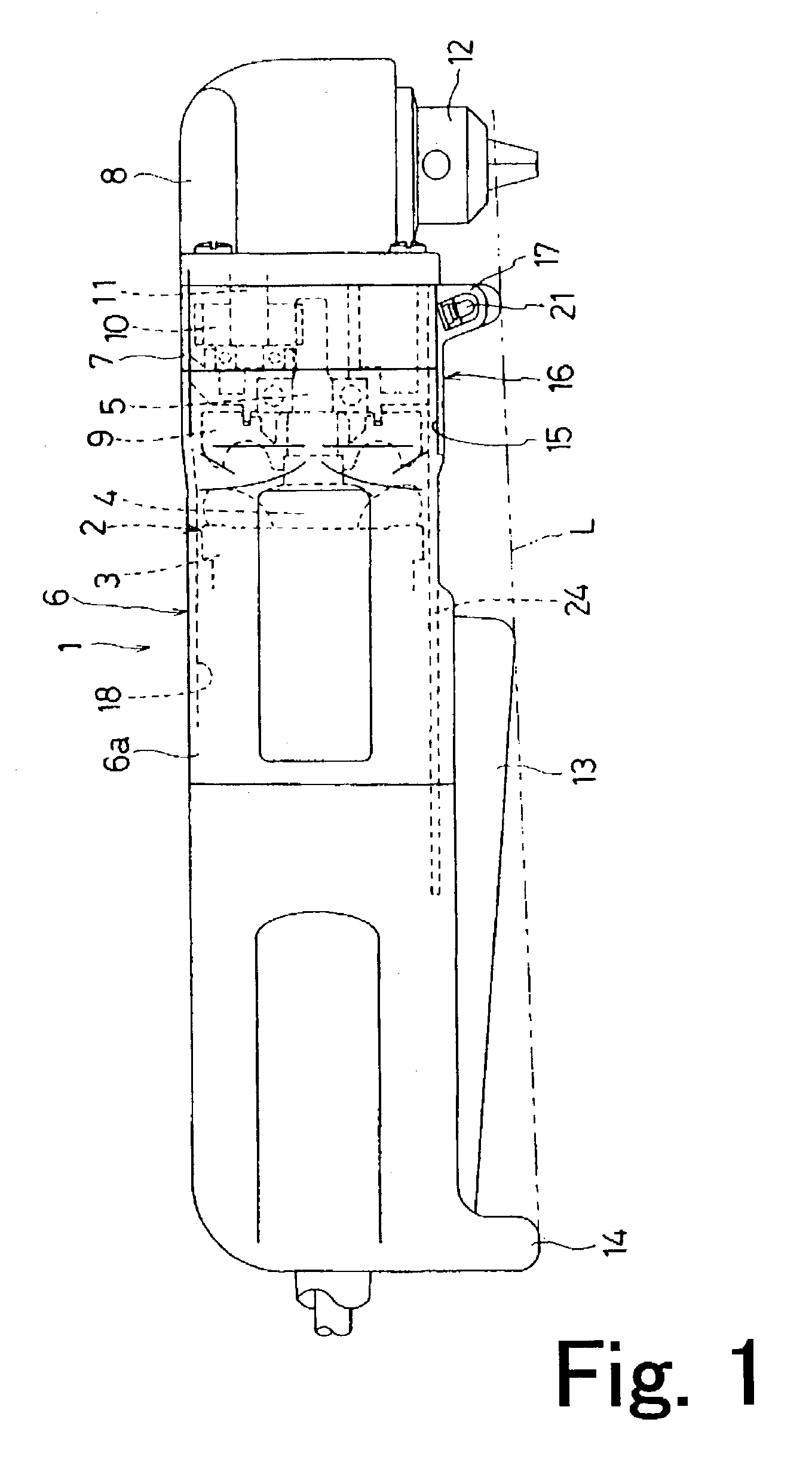 Right angle drill with an improved structure for accommodating a light assembly