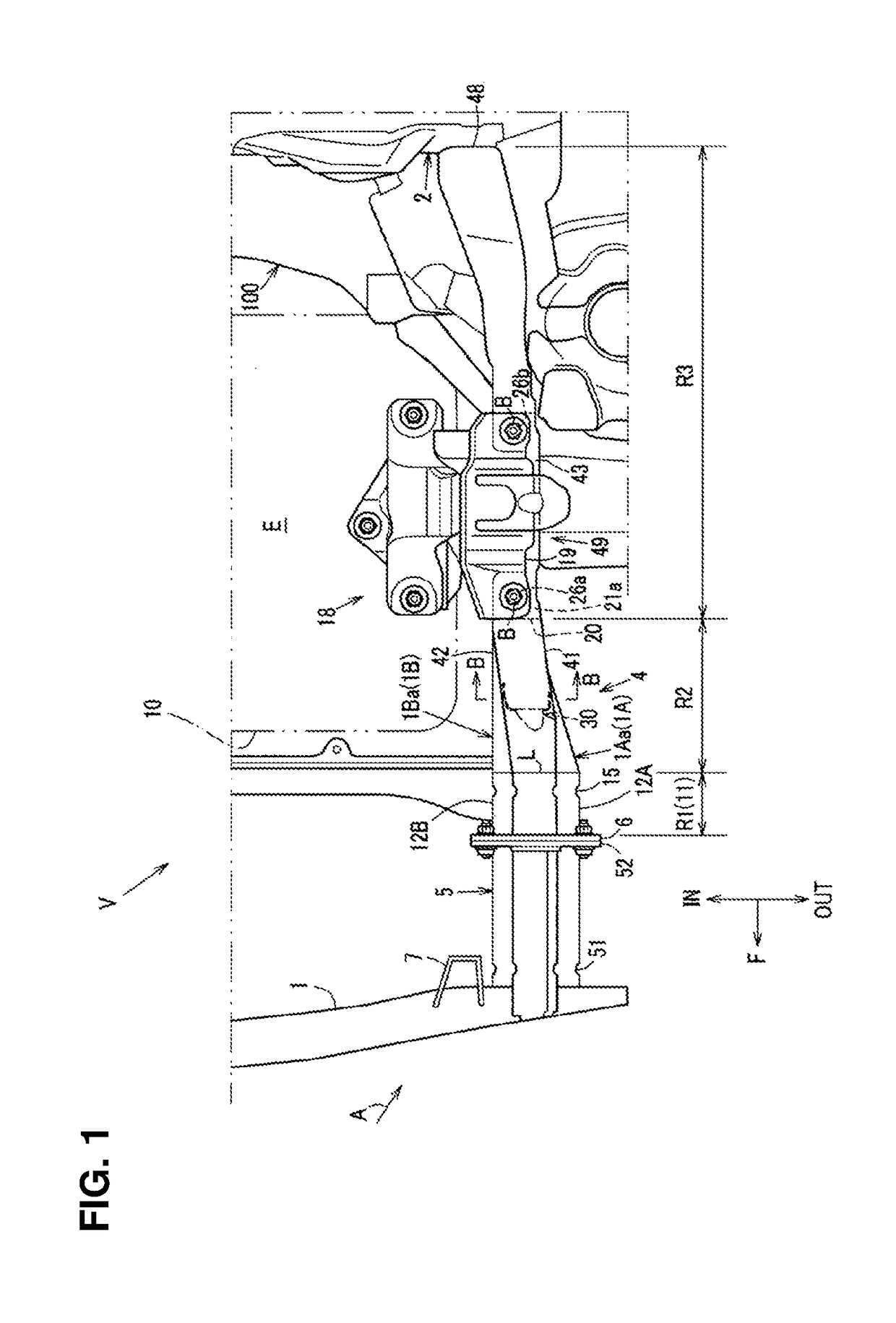 Front vehicle-body structure of vehicle