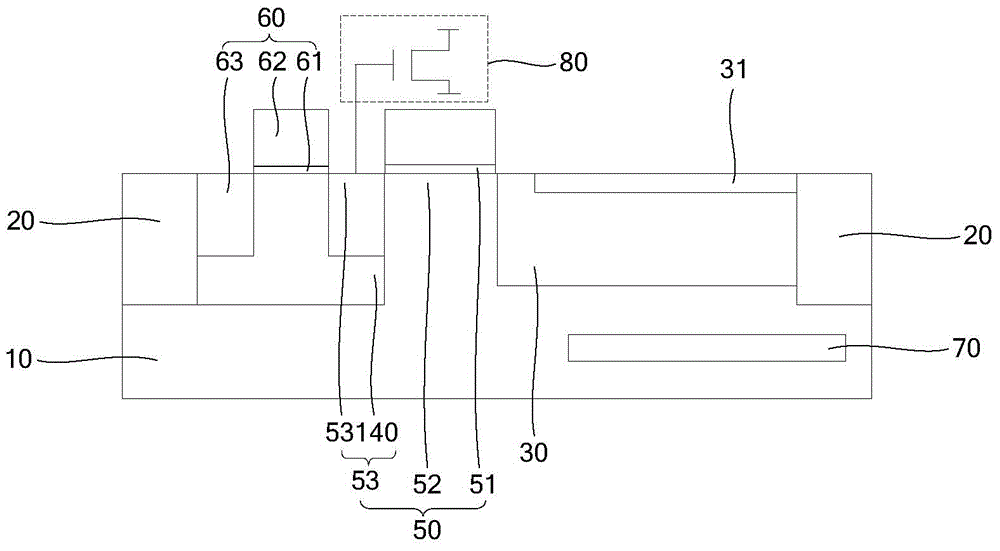 Transmission control transistor and preparation method thereof and CIS chip structure