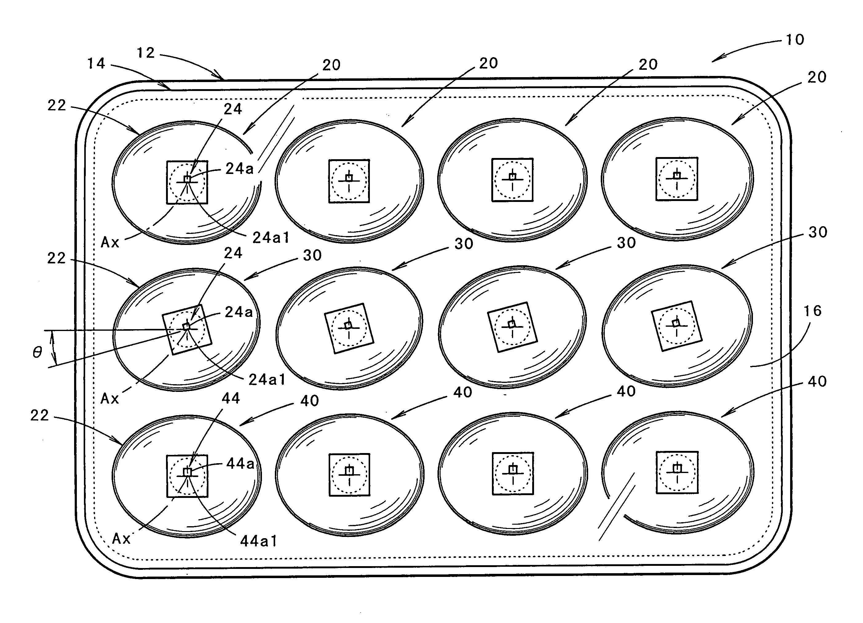 Lamp unit for forming a cut-off line and vehicular headlamp using the same