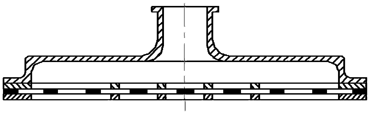 Efficient full-management device for surface tension storage tank propulsive agent